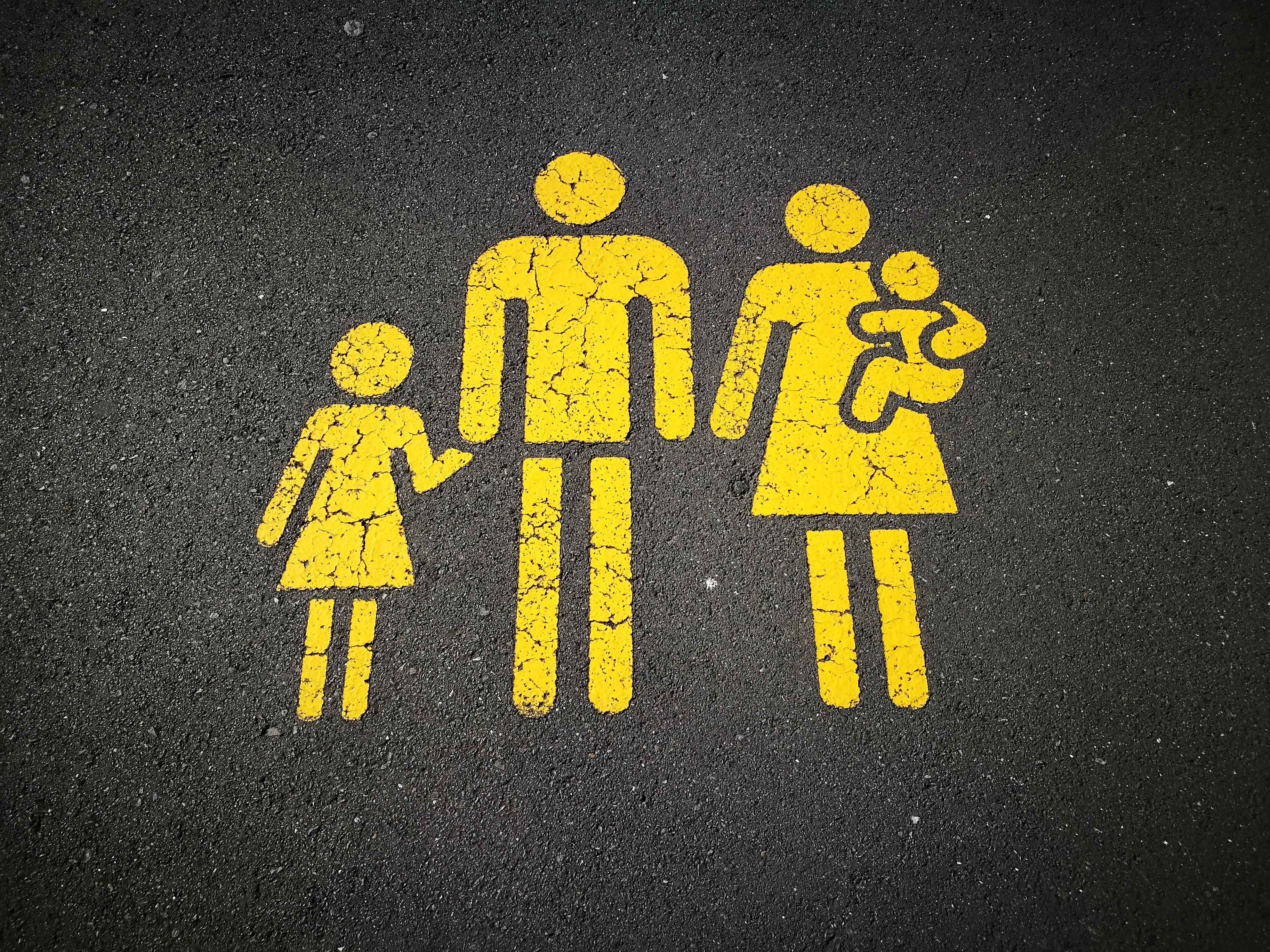 a drawing of a family, representing issues with custody evaluations in a divorce