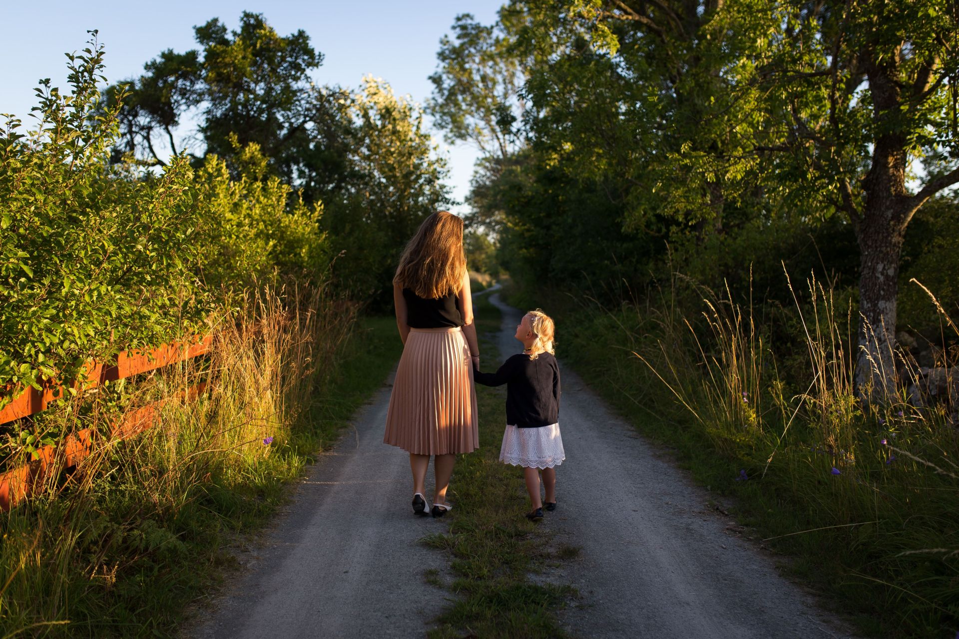 mom with daughter